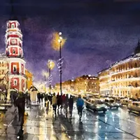 Акварельная архитектура