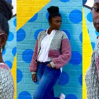 Вязаный крючком бомбер The Luxe Bomber