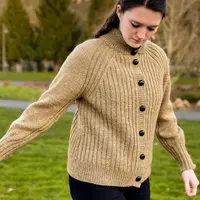 Кардиган регланом с двойным воротником Santiam Canyon