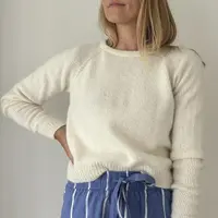 Комфортный свитер Dover вязаный спицами гладью сверху