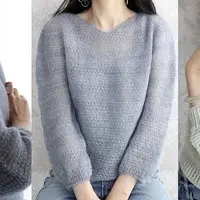 Пуловер из тонкого мохера Foret