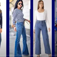 Крой конструкции женских джинсов разных типов