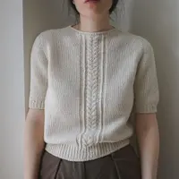 Женственный топ с панелью из кос Anais