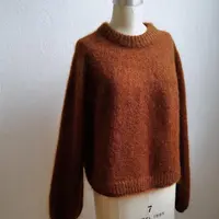 Пуловер по кругу спицами сверху La Rentrée