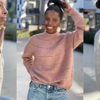 Свитер оверсайз с круглой кокеткой Sienna