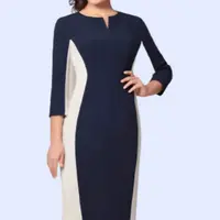 Приталенное платье с отрезными бочками