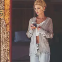 Кардиган с ажурными планками Genesee