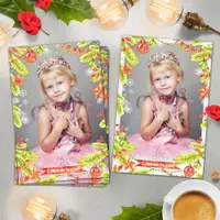 Шаблон календаря и рамки для фото "Зимние домики"