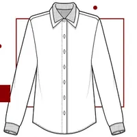 Рубашка с 3D воротником