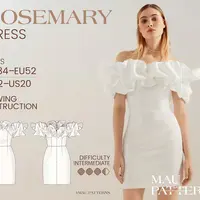 Розмари. Корсетное платье со съемной рюшей