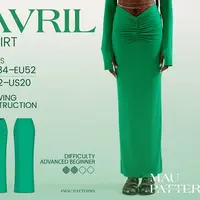 Аврил – облегающая юбка прямого кроя