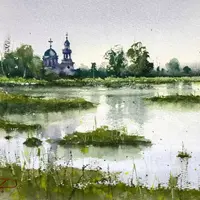 Индустриальные пейзажи акварелью