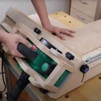 Приспособление для регулировки угла электрического рубанка по дереву из фанеры своими руками. Часть 4