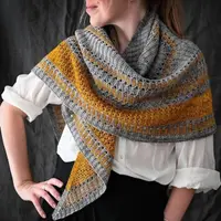 Двухцветная шаль Lilong