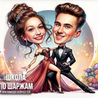 Школа по шаржам при помощи нейросетей