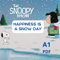 Рабочая тетрадь по мультфильму The Snoopy Show: Happiness Snow Day