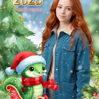 Набор CU-607. Новогодние коллажи с символом года