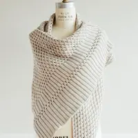 Треугольная шаль спицами Euclid