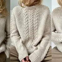 Свитер реглан с косами Siri