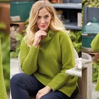 Свитер оверсайз с воротником регланом Palmyra