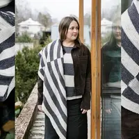 Шаль с полосками Kaarna