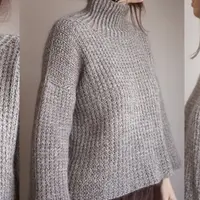 Пуловер с высоким воротником стойкой Velvety Turtleneck