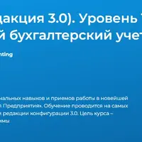 1C:Бухгалтерия 8 (редакция 3.0). Уровень 1. Автоматизированный бухгалтерский учет