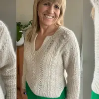 Пуловер с косами и шишечками Coco Swirl