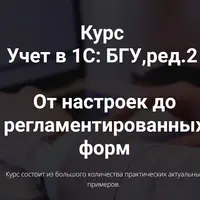 Учет в программе 1С: БГУ, ред. 2. От настроек до регламентированных форм
