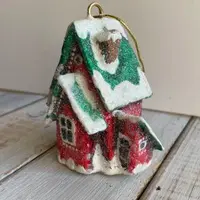 Ёлочная игрушка (деревянный домик)