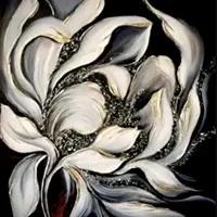 Интерьерная картина «Черный пион»