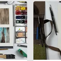 Фактуры акварелью