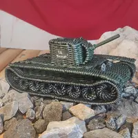 Танк плетеный шкатулка