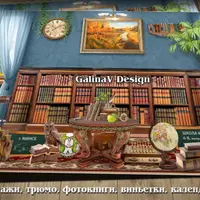 Постановочный коллаж для группового фото - Библиотека