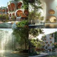 2500 промптов урбанистической архитектуры в Midjourney