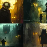 Готический кошмар: 2500 жутких промптов для Midjourney