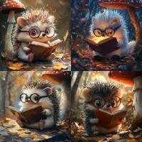 5000 промптов изображений мультяшных животных для постеров, клипартов, комиксов в Midjourney