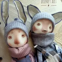 Зверушки из самоотвердевающей полимерной глины