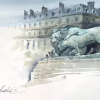 Акварель: Тон, Касания, Ракурс, Композиция