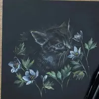 Весна акварельными карандашами