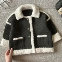 Миленькое пальто для девочек спицами Whiteout Coat Mini