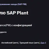 Онлайн-занятия по модулю SAP Plant Maintenance (PM)