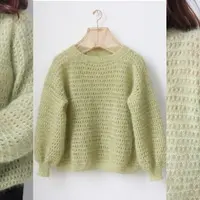 Ажурный пуловер спицами Sorbetto