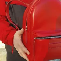 Рюкзак из кожи, шаг пробойника 5 мм