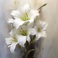 Белые лилии