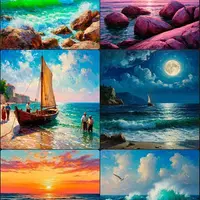 Море по методике импрессионистов