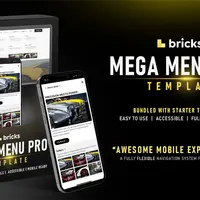 Bricks Mega Menu Pro Template