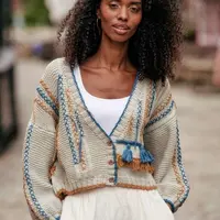 Вязанный спицами оверсайз кардиган Free Spirit
