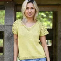 Вязаная спицами футболка Beachfront Top