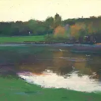 Закат в парке